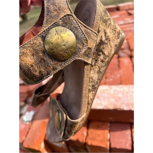 Taos Carousel marbled leather wedge size 8-8 1/2 - Picture 5 of 16